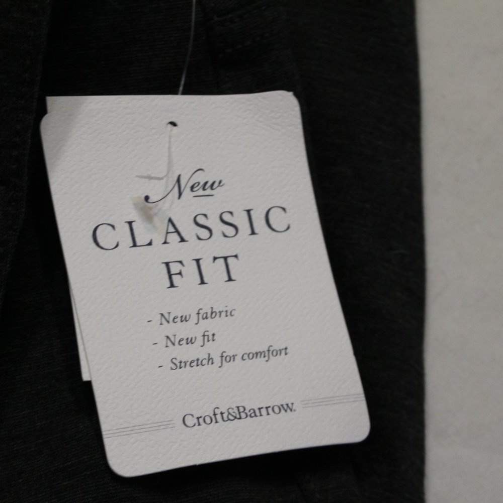 Croft & Barrow pants straight mid rise Stretch - Picture 4 of 8